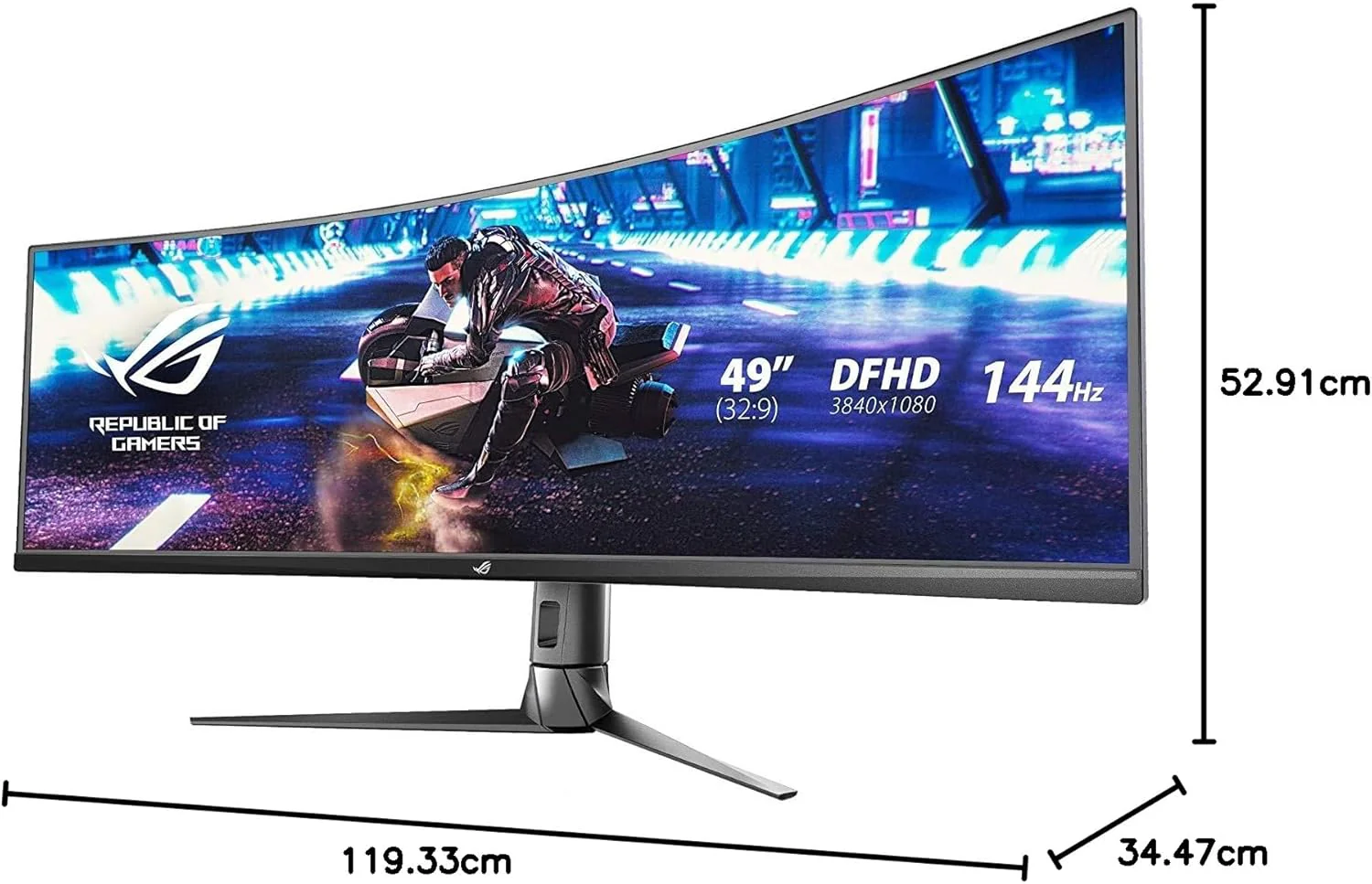 Asus Ecran PC Gaming 49" Ref: XG49VQ - Image 7