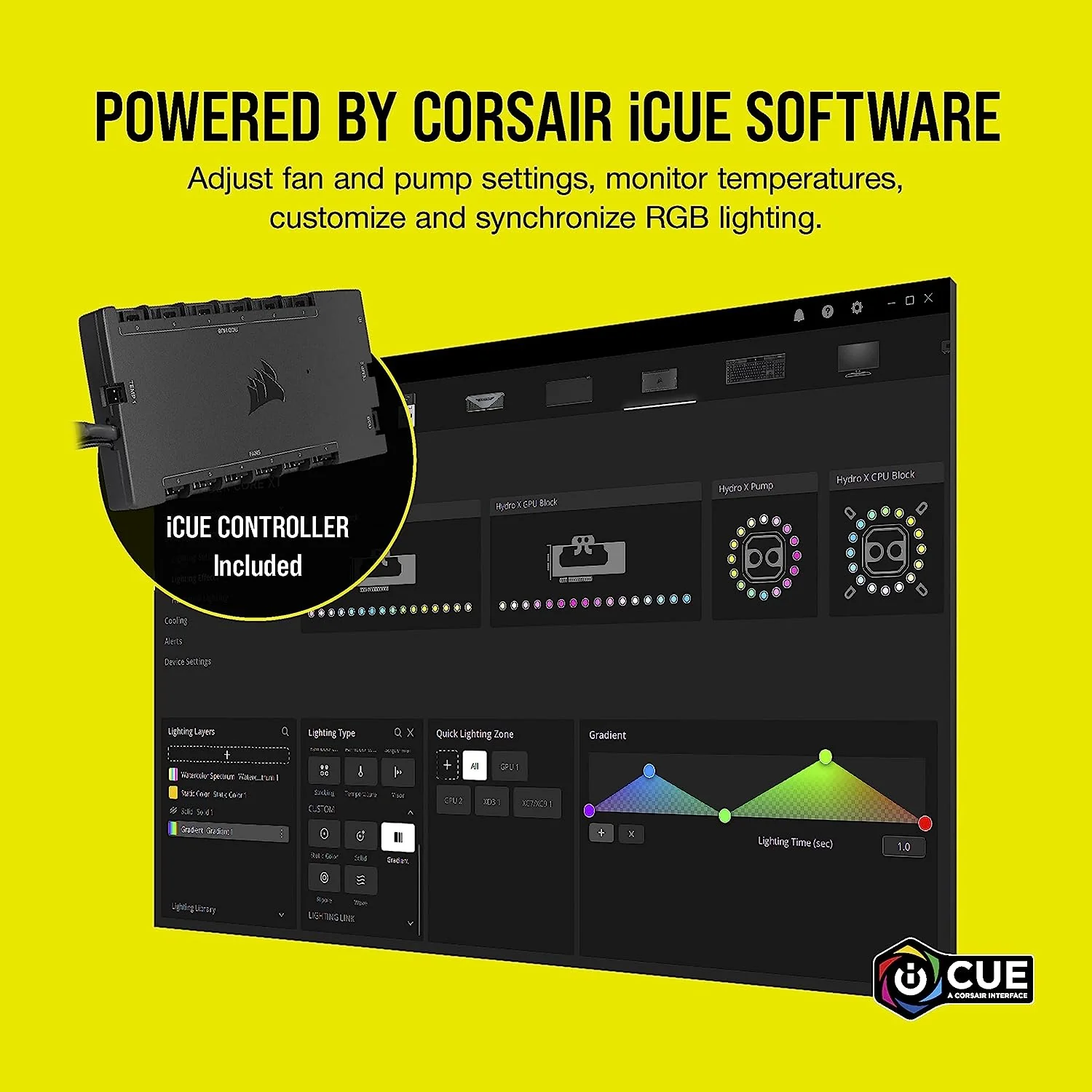Corsair Kit de Refroidissement Hydro X Series iCUE XH305i RGB Ref: CX-9070005-WW - Image 4