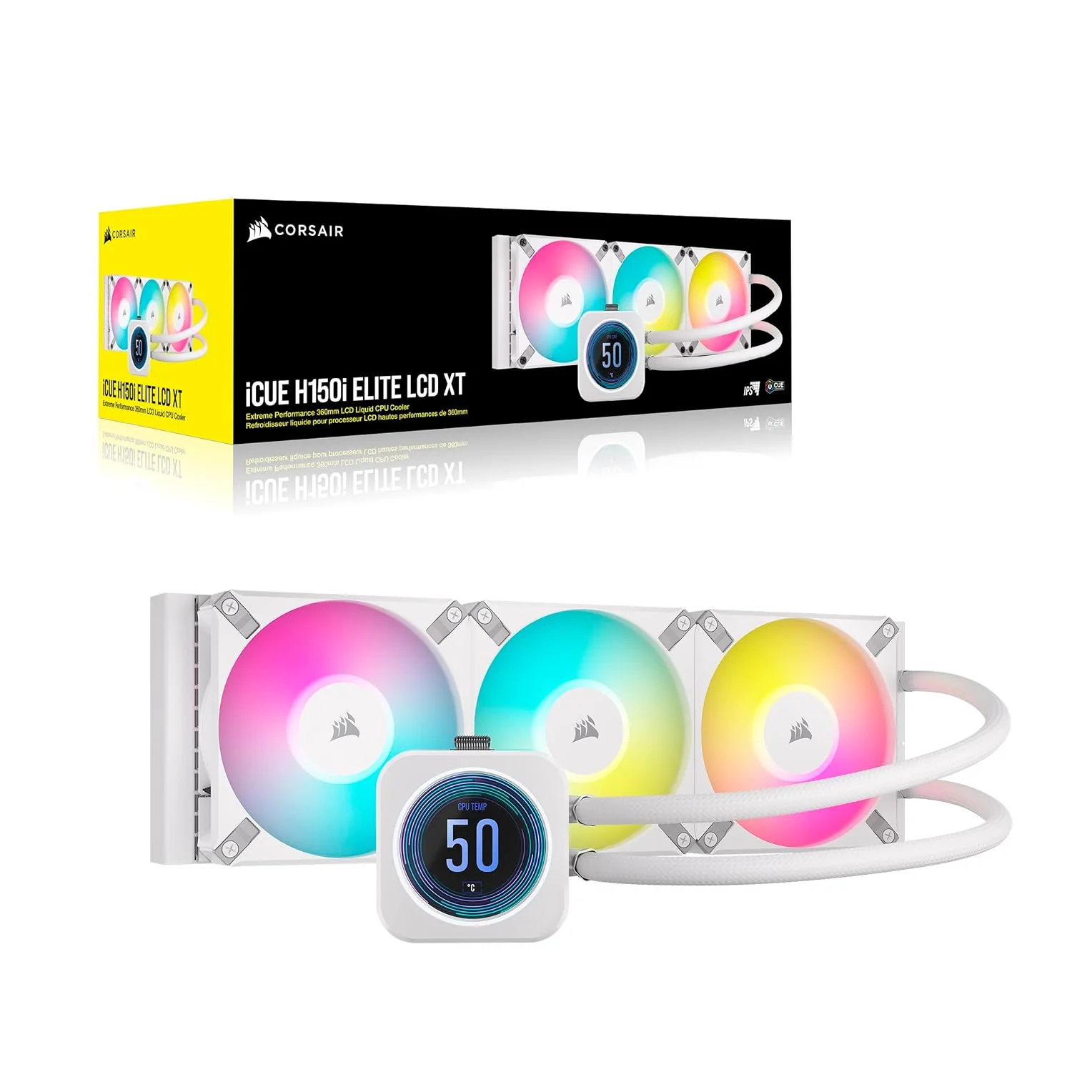Corsair Refroidisseur Liquide iCue H150i Ref: CW-9060077-WW Blanc - Image 7