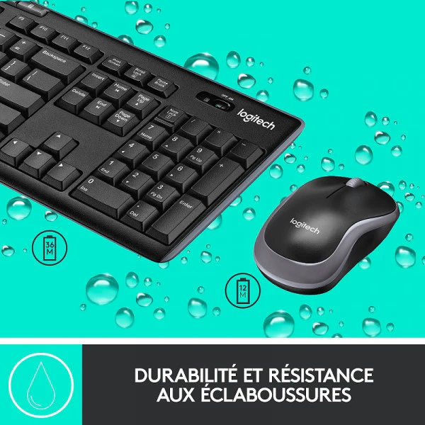 Logitech Desktop MK270 Sans-fil (Qwerty) - Image 3