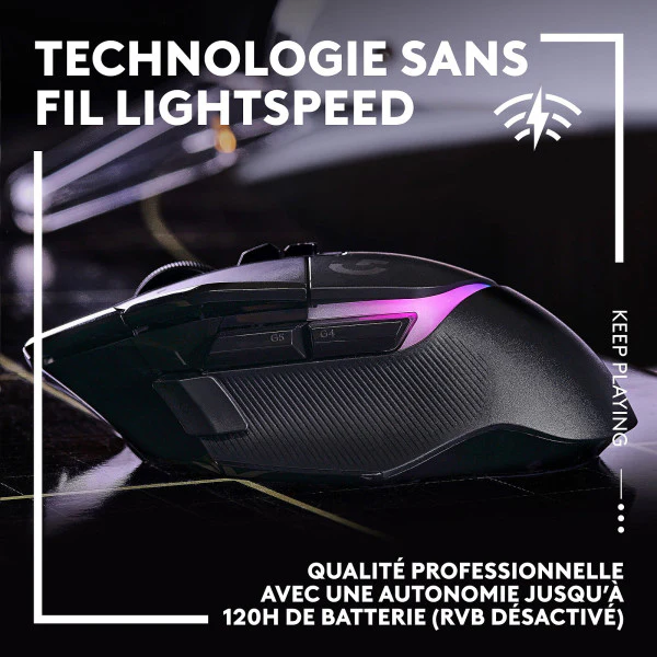 Logitech G G502X Plus Noir - Image 3