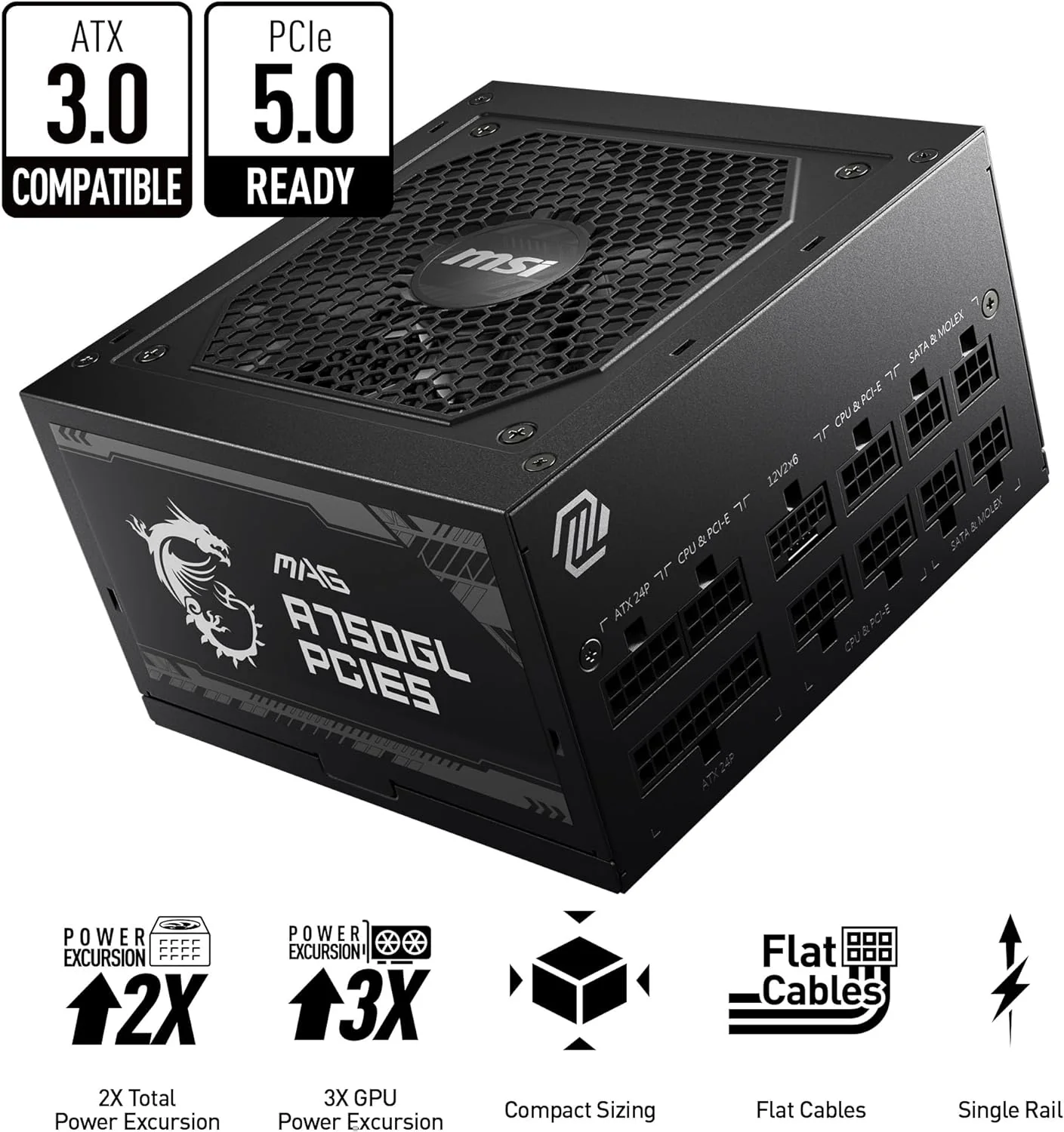 MSI Alimentation PC MAG A750GL PCIE5 - Image 10