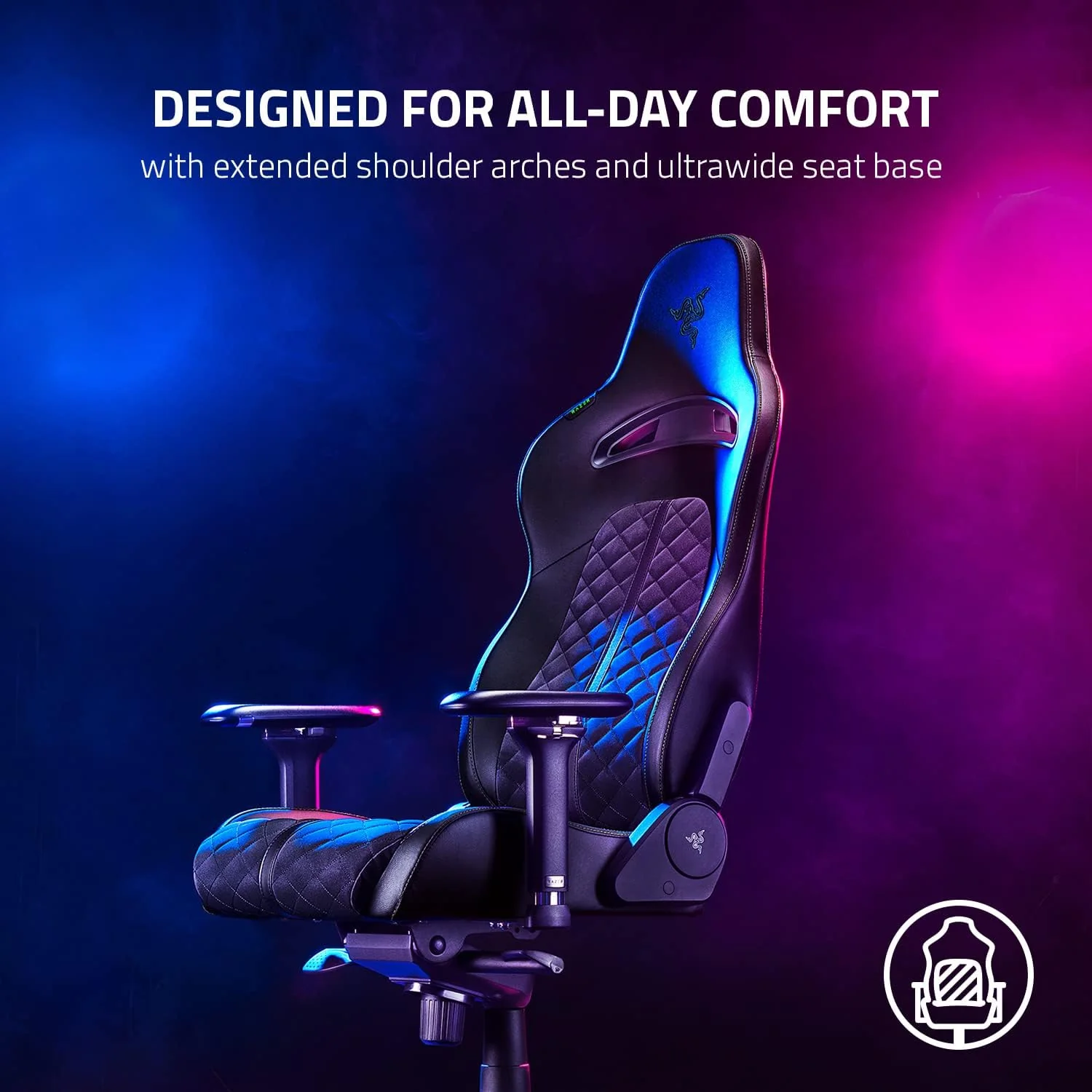 Razer Chaise Gaming Enki Black (logo Green) - Image 5