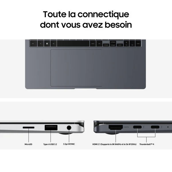 Samsung Galaxy Book4 Pro 360 16" (NP960QGK-KG2FR) Ultra 7 155H/16 Go DDR5/512 Go/Intel Arc Graphics/16" AMOLED (SANS EMBALLAGE) - Image 5