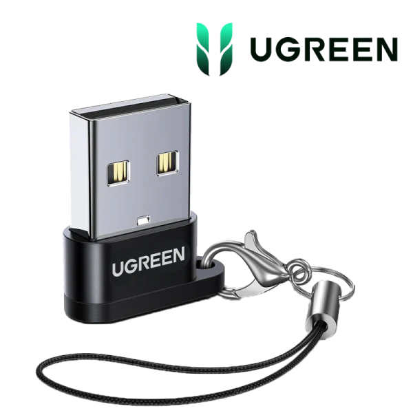 Ugreen Adaptateur USB-A Male 2.0 to USB-C Female NOIR