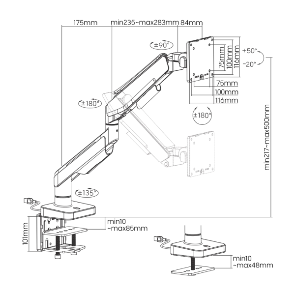 XTRMLAB L210C-16TDL-BWG (Black/White) - Image 3